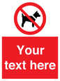 PV5151: Custom No dogs Sign