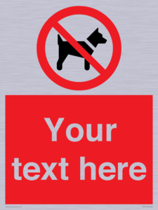 PV5151: Custom No dogs Sign