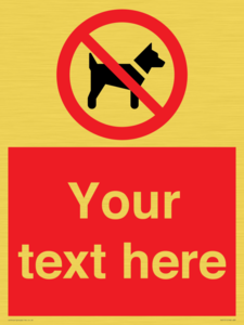 PV5151: Custom No dogs Sign