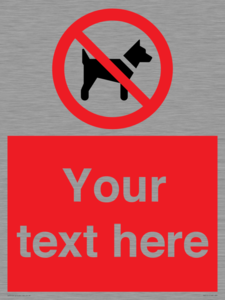 PV5151: Custom No dogs Sign