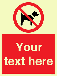 PV5151: Custom No dogs Sign