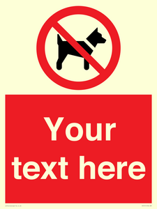 PV5151: Custom No dogs Sign
