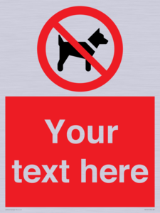 PV5151: Custom No dogs Sign