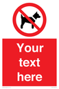 PV5151: Custom No dogs Sign