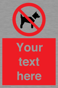 PV5151: Custom No dogs Sign
