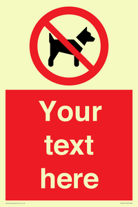 PV5151: Custom No dogs Sign