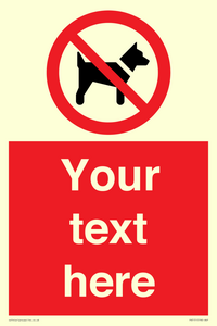 PV5151: Custom No dogs Sign