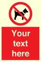 PV5151: Custom No dogs Sign