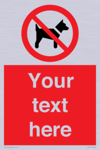 PV5151: Custom No dogs Sign