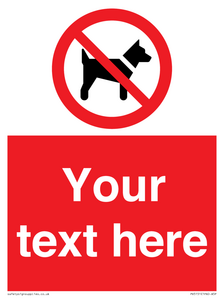 PV5151: Custom No dogs Sign