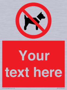 PV5151: Custom No dogs Sign