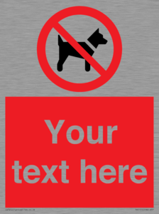 PV5151: Custom No dogs Sign
