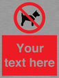 PV5151: Custom No dogs Sign