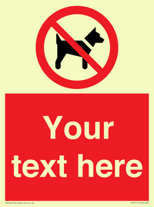 PV5151: Custom No dogs Sign