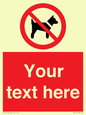 PV5151: Custom No dogs Sign