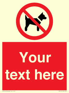 PV5151: Custom No dogs Sign