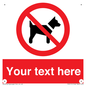 PV5151: Custom No dogs Sign