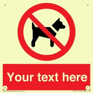 PV5151: Custom No dogs Sign