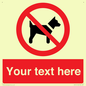 PV5151: Custom No dogs Sign