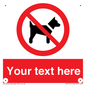 PV5151: Custom No dogs Sign