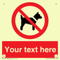 PV5151: Custom No dogs Sign