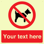 PV5151: Custom No dogs Sign