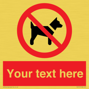 PV5151: Custom No dogs Sign
