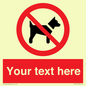 PV5151: Custom No dogs Sign