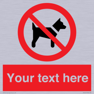 PV5151: Custom No dogs Sign