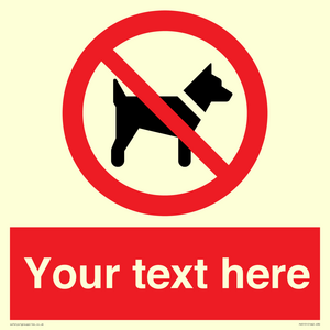 PV5151: Custom No dogs Sign
