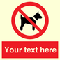 PV5151: Custom No dogs Sign