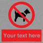 PV5151: Custom No dogs Sign