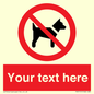 PV5151: Custom No dogs Sign