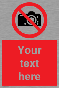 PV5152: Custom No photography Sign