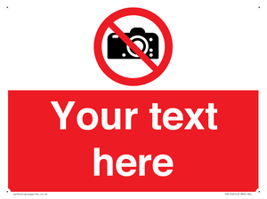 PV5152: Custom No photography Sign