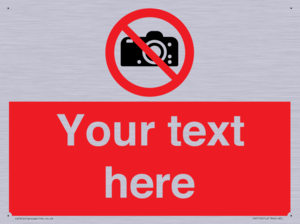 PV5152: Custom No photography Sign