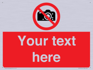 PV5152: Custom No photography Sign
