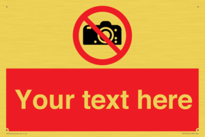 PV5152: Custom No photography Sign