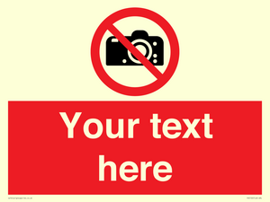 PV5152: Custom No photography Sign