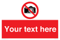 PV5152: Custom No photography Sign