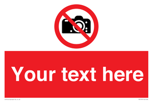 PV5152: Custom No photography Sign