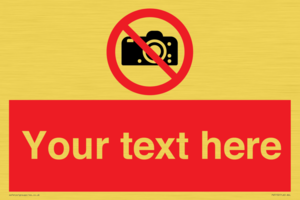 PV5152: Custom No photography Sign