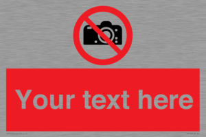 PV5152: Custom No photography Sign
