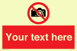 PV5152: Custom No photography Sign