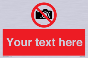 PV5152: Custom No photography Sign