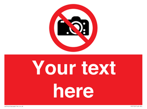 PV5152: Custom No photography Sign