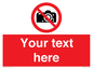PV5152: Custom No photography Sign