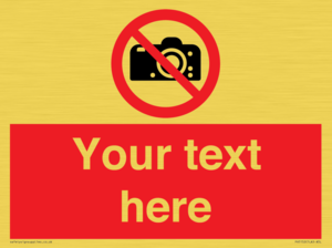 PV5152: Custom No photography Sign