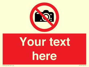 PV5152: Custom No photography Sign