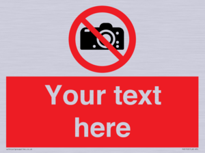 PV5152: Custom No photography Sign